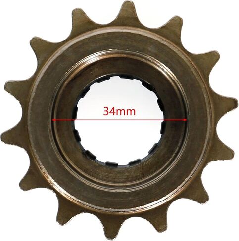 Single Speed Bike Bicycle Freewheel 14 Teeth Compatible with Freewheel Cassette 1/2 x 1/8 Bicycle Freewheel Threaded Type Freehub Replacement Parts in Kuwait