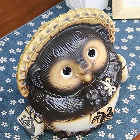 8.66 Inches in Height Raccoon Dog Onegai Tanuki Male 9013-04 Made in Japan in Saudi Arabia