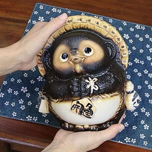 8.66 Inches in Height Raccoon Dog Onegai Tanuki Male 9013-04 Made in Japan in Saudi Arabia