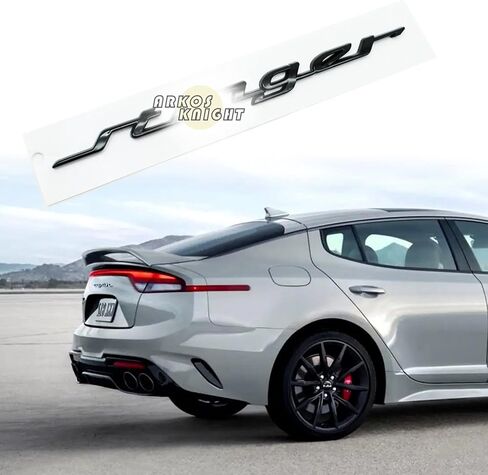 GT Stlnger Lettering Badge,Rear Trunk Stlnger Nameplate Emblem Compatible with Stlnger(MatteBlack) in Saudi Arabia