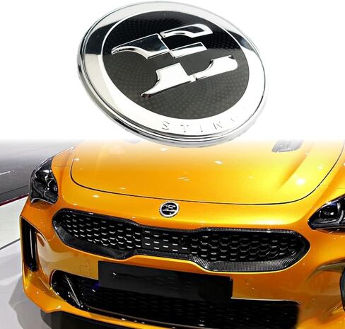 GT Stlnger Lettering Badge,Rear Trunk Stlnger Nameplate Emblem Compatible with Stlnger(MatteBlack) in Saudi Arabia