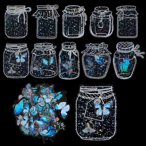 40 Pcs Clear Bookmarks for Pressed Flowers Daisy Flower Stickers Decals for Crafts Transparent Dried Flower Bookmarks Clear Jars Handmade DIY Bookmarks Making Kit Clear Pressed Flower Floral Bookmark in Saudi Arabia