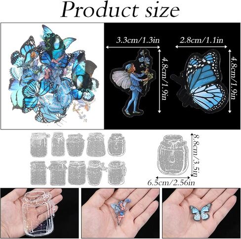 40 Pcs Clear Bookmarks for Pressed Flowers Daisy Flower Stickers Decals for Crafts Transparent Dried Flower Bookmarks Clear Jars Handmade DIY Bookmarks Making Kit Clear Pressed Flower Floral Bookmark in Saudi Arabia