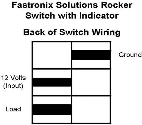 Fastronix Lighted (4) Rocker Switch Panel Auto/Marine (Multi Color) in Saudi Arabia