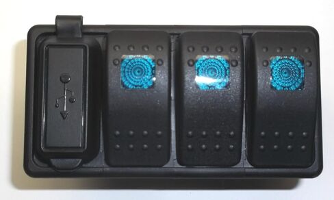 Fastronix Lighted (4) Rocker Switch Panel Auto/Marine (Multi Color) in Saudi Arabia