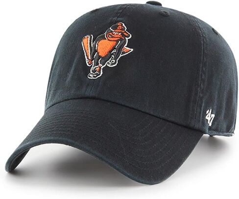 '47 Baltimore Orioles Cooperstown Clean Up Dad Hat Baseball Cap - Black, One Size in Saudi Arabia