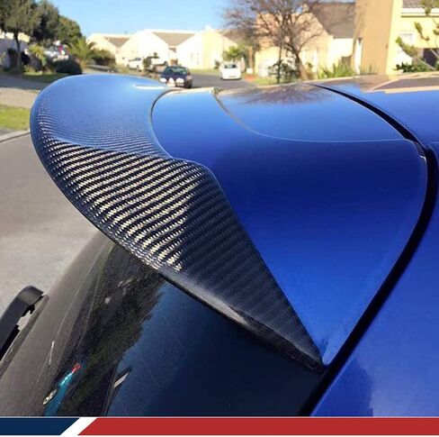 سبويلر سقف من ألياف الكربون الحقيقية لسيارة Volkswagen VW Golf 6 GTI & R Hatchback 2010-2013 جناح خلفي لسقف السيارة جناح خلفي منفذ المصنع (لـ GTI & R20) in Saudi Arabia