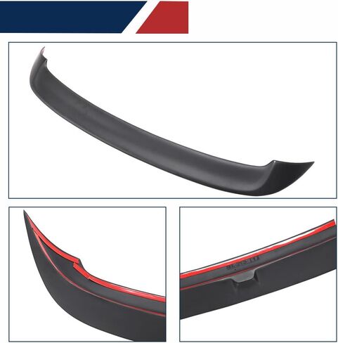 سبويلر سقف من ألياف الكربون الحقيقية لسيارة Volkswagen VW Golf 6 GTI & R Hatchback 2010-2013 جناح خلفي لسقف السيارة جناح خلفي منفذ المصنع (لـ GTI & R20) in Saudi Arabia