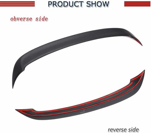 سبويلر سقف من ألياف الكربون الحقيقية لسيارة Volkswagen VW Golf 6 GTI & R Hatchback 2010-2013 جناح خلفي لسقف السيارة جناح خلفي منفذ المصنع (لـ GTI & R20) in Saudi Arabia