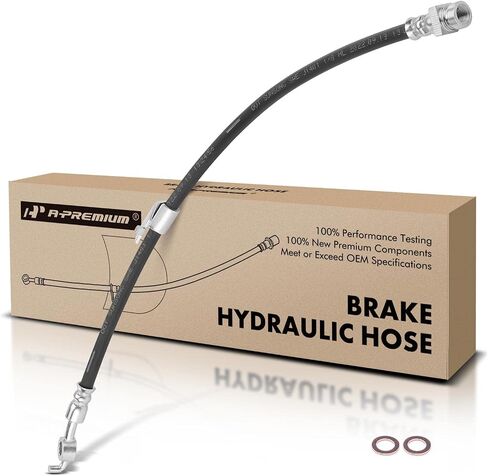 A-Premium Front Passenger Brake Hydraulic Hose Compatible with Select Hyundai Models - Genesis Coupe 2010-2016 - Replace# 587322M000 in Saudi Arabia