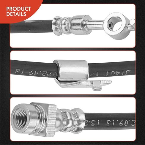 A-Premium Front Passenger Brake Hydraulic Hose Compatible with Select Hyundai Models - Genesis Coupe 2010-2016 - Replace# 587322M000 in Saudi Arabia