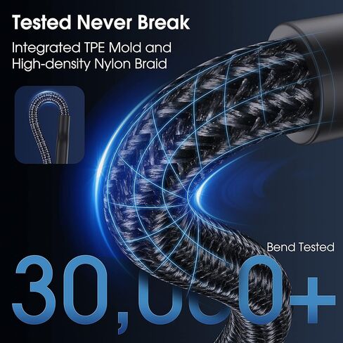 ترقية CASEKOO 2023 [الشحن الأسرع والأكثر أمانًا] [لا ينكسر أبدًا] سلك شاحن iPhone معتمد من Apple MFi بطول 6 أقدام، كابل USB C مجدول من النايلون لهاتف iPhone 14/13/12 Pro Max in Kuwait