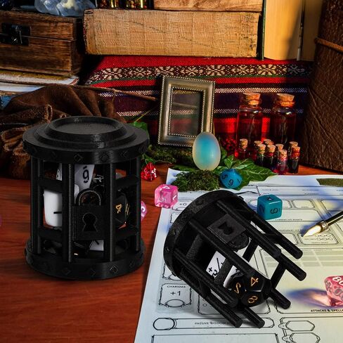 3 Pieces Dice Jail Dice Cage Dice Prison for Misbehaving Polyhedral Dice Sets Punish Your Bad Dice in Our Cage of Shame Accessories Gift in Saudi Arabia