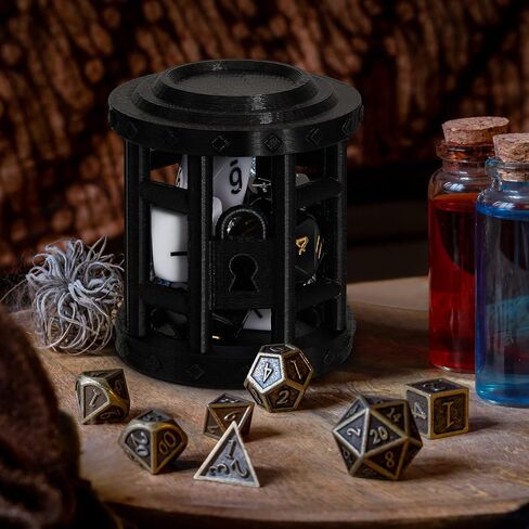 3 Pieces Dice Jail Dice Cage Dice Prison for Misbehaving Polyhedral Dice Sets Punish Your Bad Dice in Our Cage of Shame Accessories Gift in Saudi Arabia
