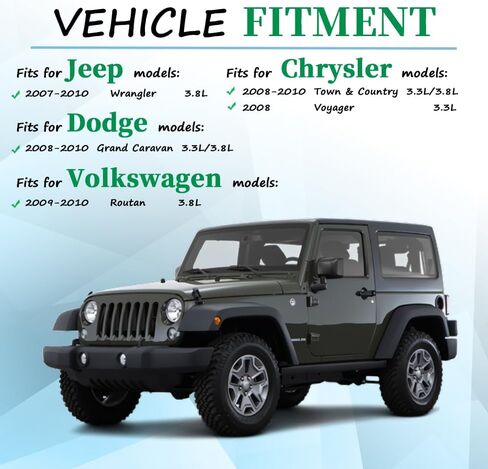 حاقن الوقود لسيارة جيب رانجلر 3.8L 2007-2010، لكرايسلر تاون آند كانتري 3.3L/3.8L 2008-2010، لدودج جراند كارافان 3.3L/3.8L 2008-2010، لفولكس فاجن روتان 3.8L 2009-2010، 0280158119 (6 قطع) ) in Kuwait