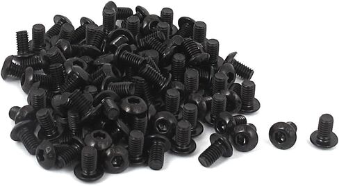 uxcell M2x7mm 10.9 Alloy Steel Button Head Hex Socket Cap Screw Bolt 100pcs in Saudi Arabia