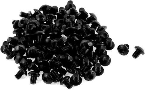 uxcell M2x7mm 10.9 Alloy Steel Button Head Hex Socket Cap Screw Bolt 100pcs in Saudi Arabia