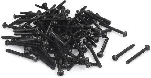 uxcell M2x7mm 10.9 Alloy Steel Button Head Hex Socket Cap Screw Bolt 100pcs in Saudi Arabia