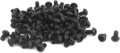 uxcell M2x7mm 10.9 Alloy Steel Button Head Hex Socket Cap Screw Bolt 100pcs in Saudi Arabia