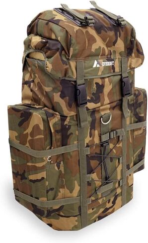 Everest Woodland Camo Hiking Pack, Camouflage, One Size in Saudi Arabia