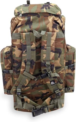 Everest Woodland Camo Hiking Pack, Camouflage, One Size in Saudi Arabia