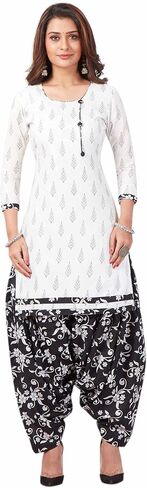 Miraan Cotton Printed Readymade Salwar Suit For Women (BANDCOLOR915) in Saudi Arabia