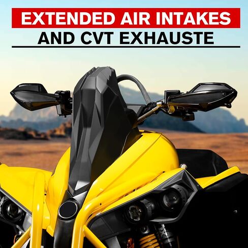 A & UTV PRO Raised Hood Vent for Can-Am Renegade X MR 570 1000R 2016 2017 2018 2019 2020, Hood Intake Air Relocation Extension Accessories, Replace OEM # 705009685, Black, 1PC in Saudi Arabia