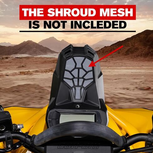A & UTV PRO Raised Hood Vent for Can-Am Renegade X MR 570 1000R 2016 2017 2018 2019 2020, Hood Intake Air Relocation Extension Accessories, Replace OEM # 705009685, Black, 1PC in Saudi Arabia