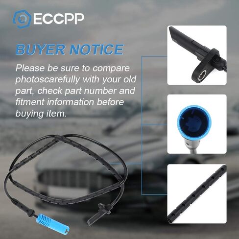 ECCPP Left Right Front Rear ABS Wheel Speed Sensor ABS Sensor fit for 2006 for BMW 325xi 2009-2012 for BMW 328i xDrive 2007-2008 for BMW 328xi Set of 4 in Saudi Arabia