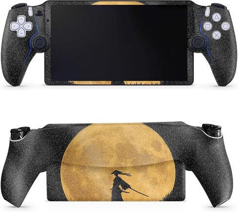 Glossy Glitter Gaming Skin Compatible with PS5 Portal Remote Player - Samurai - Premium 3M Vinyl Protective Wrap Decal Cover - Easy to Apply | Crafted in The USA by MightySkins in Saudi Arabia