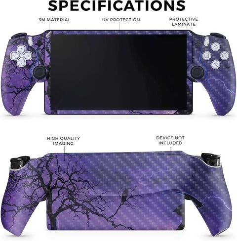 Glossy Glitter Gaming Skin Compatible with PS5 Portal Remote Player - Samurai - Premium 3M Vinyl Protective Wrap Decal Cover - Easy to Apply | Crafted in The USA by MightySkins in Saudi Arabia