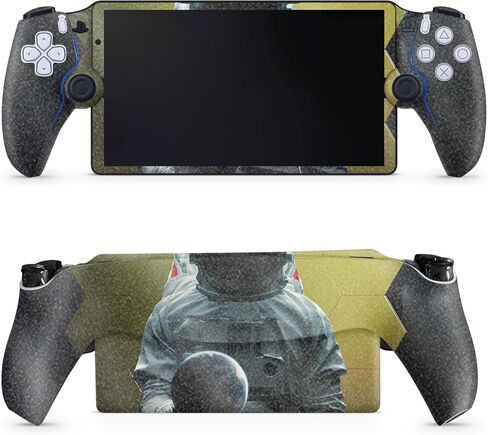 Glossy Glitter Gaming Skin Compatible with PS5 Portal Remote Player - Samurai - Premium 3M Vinyl Protective Wrap Decal Cover - Easy to Apply | Crafted in The USA by MightySkins in Saudi Arabia