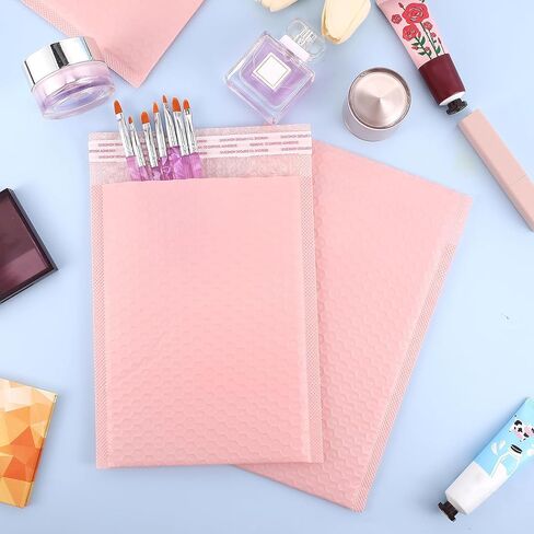 CACASO 50 Pack Bubble Mailers,6x10 Inch Padded Envelopes,Pink Poly Bubble Mailers,Waterproof Mailing Envelopes,Bubble Shipping Envelopes,Self Seal Shipping Bags for Mailing Packing Small Business in Saudi Arabia
