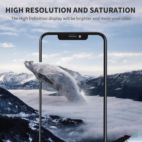 for iPhone XS MAX Screen Replacement with Front Speaker Proximity Sensor 6.5" Kit, XSMAX LCD Display Digitizer 3D Touch Full Assembly with Repair Kit, Glass Fix Tools for A1921, A2101, A2102, A2104 in Saudi Arabia