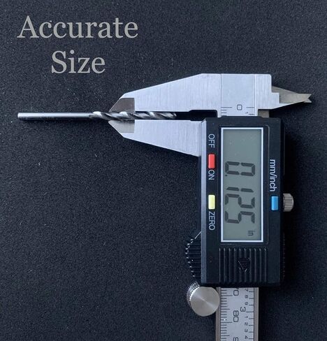 2/Pack Solid Carbide Drill Bit for Hardened Steel 1/8" HRa 91.3 Aerospace Standard K20 Tungsten Carbide Jobber Length Twist Drill for Metal 118 Degree Four Facet Point Fractional Size in Saudi Arabia