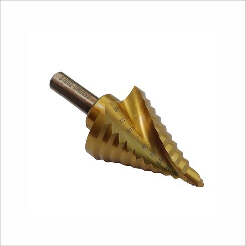 أدوات سيجومو 1/4 بوصة إلى 7/8 بوصة من الفولاذ عالي السرعة (HSS) M35 11 خطوة 2 فلوت حلزوني صناعي مطلي بالتيتانيوم (قطعة واحدة) - SDBM351478 in Kuwait