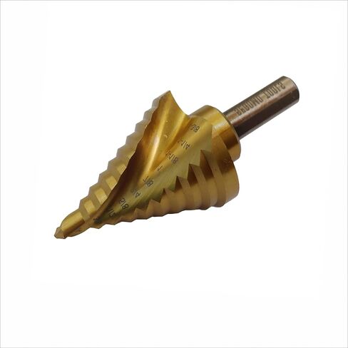 أدوات سيجومو 1/4 بوصة إلى 7/8 بوصة من الفولاذ عالي السرعة (HSS) M35 11 خطوة 2 فلوت حلزوني صناعي مطلي بالتيتانيوم (قطعة واحدة) - SDBM351478 in Kuwait