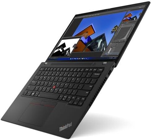 Lenovo 2023 ThinkPad T14 G3 14 بوصة WUXGA IPS Touch Laptop 12-Core Intel i7-1260P Iris Xe Graphics 32GB DDR4 1TB NVMe SSD WiFi 6E RJ45 HDMI Thunderbolt4 بصمة الإصبع الخلفية Windows 11 Pro w/RE USB in Kuwait