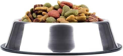2 Pack of Stainless Steel Non-Slip Dog Bowls 2.5 Cup or 580 ml Capacity - Medium Sized in Saudi Arabia