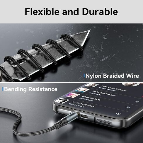 AUX Cable 10ft, 3.5mm Audio Cable Male to Male Long Aux Cord for Car Auxiliary to Aux Cables Hi-Fi Sound 1/8 Jack Compatible with Stereo Headphones Laptop Smartphone Tablet MP3 TV Switch in Saudi Arabia