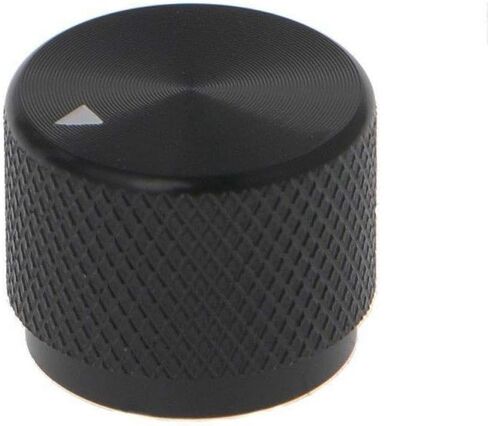 مقبض مقياس جهد التحكم الدوار من الألومنيوم بقطر 0.24 بوصة أسود 20 مم × 16 مم in Kuwait