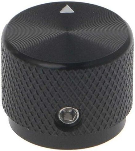 مقبض مقياس جهد التحكم الدوار من الألومنيوم بقطر 0.24 بوصة أسود 20 مم × 16 مم in Kuwait