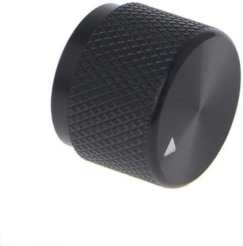 مقبض مقياس جهد التحكم الدوار من الألومنيوم بقطر 0.24 بوصة أسود 20 مم × 16 مم in Kuwait