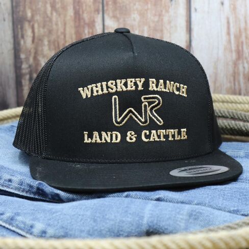 WHISKEY BENT HAT CO. قبعة Laramie القابلة للتعديل (أسود) in Kuwait
