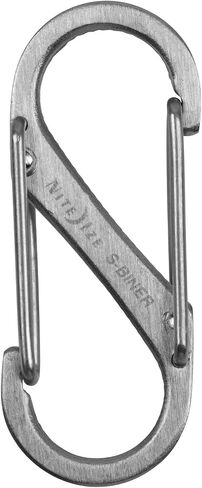 Nite Ize S-Biner Stainless Steel #1 Brushed Dual-Carabiners 5lb (6-Pack of 2) in Saudi Arabia