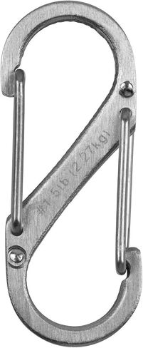 Nite Ize S-Biner Stainless Steel #1 Brushed Dual-Carabiners 5lb (6-Pack of 2) in Saudi Arabia