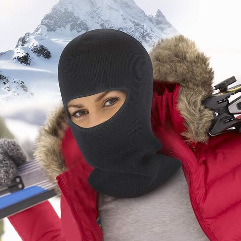 قناع الوجه الكامل من صوف ميرينو | للجنسين بالاكلافا | قناع الوجه الدافئ in Kuwait