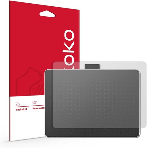 واقي شاشة skoko مضاد للوهج غير لامع وناعم بملمس ورقي (قطعتين) متوافق مع Wacom One Pen Tablet Medium CTC-6110 WL in Saudi Arabia