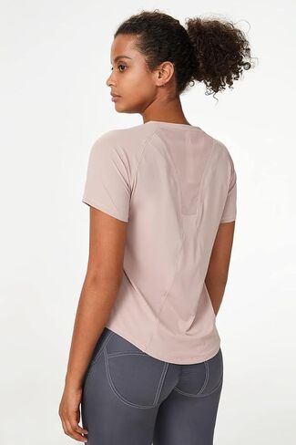 Shed AeroMesh Women's Workout Tops: Breathable Shirts for Athletic Running, Shortsleeve Gym Yoga Fitness Mesh Fitness Apparel in Saudi Arabia