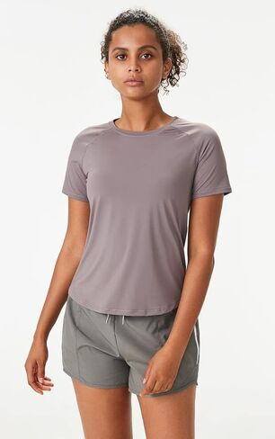 قمصان Shed AeroMesh النسائية للتمرين: قمصان قابلة للتنفس للجري الرياضي، ملابس لياقة بدنية شبكية للياقة البدنية واليوجا بأكمام قصيرة in Kuwait